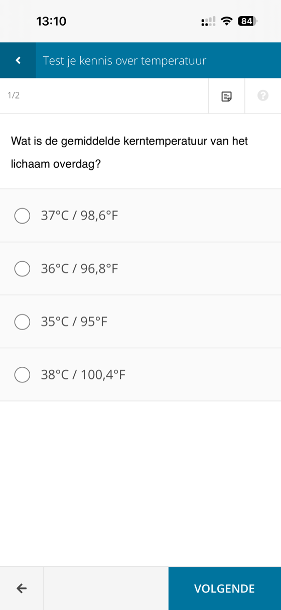 Kennistoets in de app